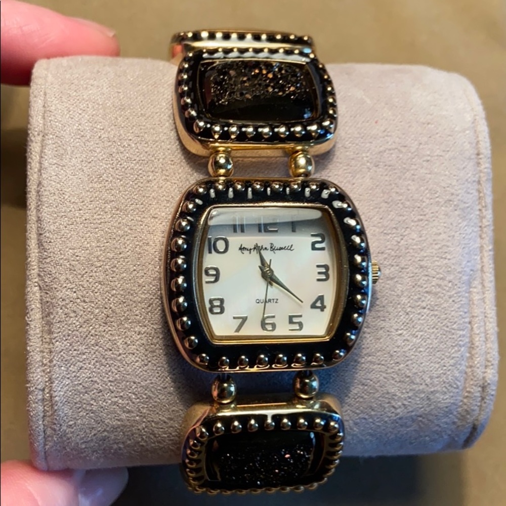 Amy Kahn Russell Druzy Stones Watch Stretchy